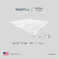 WellPlus Conjugated Microfiber Topper ท็อปเปอร์ การันตีหนา4นิ้ว หนานุ่ม ที่นอนนาโน อัดแน่น ด้วยใยไมโครไฟเบอร์ ที่นอนนุ่มสบายกว่าขนห่านเทียม