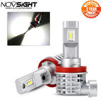 NOVSIGHT Fog Light Bulbs H11 H8 H9 H16JP 9006 HB4 9005 HB3 Bulbs 50W 8000LM 6000K White Auto LED Headlight Mini Size Car Lights