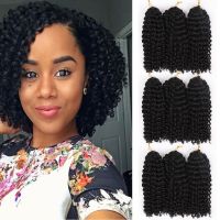 Marly Bob ที่ยืดผม8นิ้วไล่เฉดสีสังเคราะห์ Marly Jerry Curl Jamaican Bounce แฮร์พีซถักเปียเกลียวถักไหมพรมโครเชท์อาฟโฟรที่ม้วนขดที่หยิก