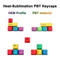 （Miss qis keycap）10ชิ้น /Setcaps วิศวกรรม KeyboardProfile ข้อความเหมือนกับ PBT วัสดุ Cmyc/wasd ปุ่มทิศทาง ESC สำหรับ Mac/wincaps