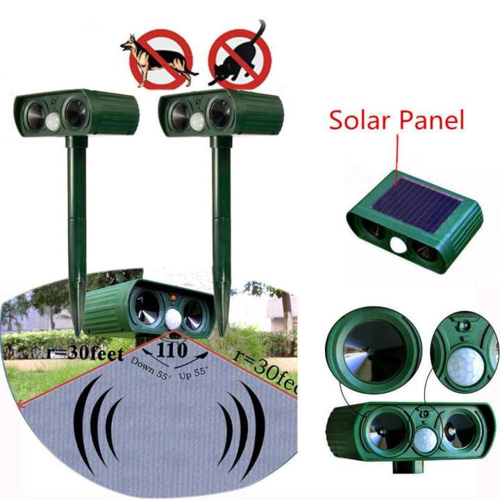 cod-bangkok-solar-ultrasonic-animal-repeller-เครื่องไล่นก-เครื่องไล่หมา-เครื่องไล่แมว-เครื่องไล่สัตว์-พลังงานแสงอาทิต-เครื่องไล่หนู