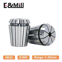 คุณภาพสูงความแม่นยำสูง ER32 3 ~ 20 มม. 0.005 ER Spring Collet Chuck สำหรับผู้ถือเครื่องมือกัด CNC เครื่องแกะสลักเครื่องกลึง