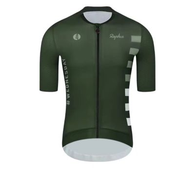 Hot Rapha ฤดูร้อนคุณภาพสูง2023ใหม่ทีมขี่จักรยาน Jersey เสื้อผ้าแขนสั้น Breathable Quick Dry Cycle Jersey เสื้อผ้า Rainbow
