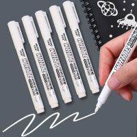 1/2/3Pcs White Marker Pen Paint Oily Waterproof Tire Painting Graffiti Pen Permanent Gel Pen for Fabric Wood Leather Marker Pen