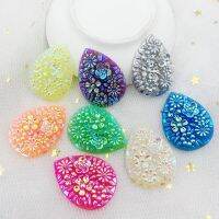 【CW】 30x40mm Resin Drop Rhinestone Wedding Buttons Diy strass  rhinestones