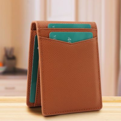 [COD] 2022 genuine leather card degaussing anti-theft mens business large-capacity dollar clip