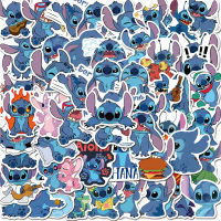 YOUCUN 50Pcs น่ารัก Stitch สติกเกอร์ PVC สเก็ตบอร์ดกระเป๋าเดินทางกีตาร์แล็ปท็อปสติ๊กเกอร์กราฟิตี้