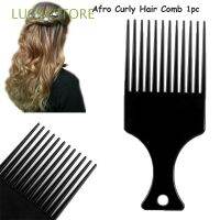 Plastic Heat-resistant Styling Tool Black Long Tooth Afro Comb