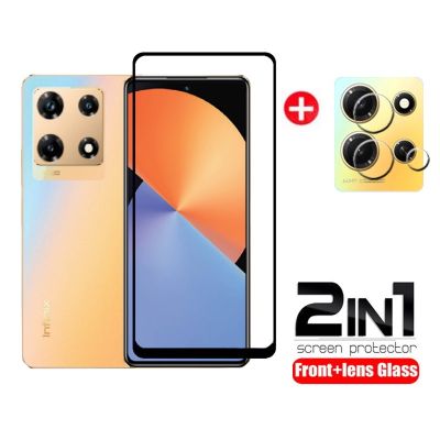 2in ฟิล์มกระจกเทมเปอร์1ชิ้นสำหรับ Infinix Note 30 Pro 5G 4G โปร่งใส30i Flim หลังเลนส์คลุมทั้งหมดป้องกันกล้อง