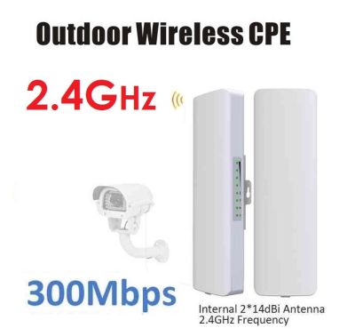 CPE Outdoor Wifi Receivier 2.4GHz Long Range 5km Multi-modes panel Directional Antenna