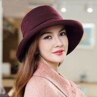 2022 Autumn and Winter Women High Quality Wool Bucket Hats Lady Fashion Warm Wide Brim Felt Fisherman Hat