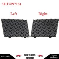 Black Left Right For BMW E60 E61 M Cover Sport Car Front Bumper Lower Mesh Grill Plate Trim Cover 51117897186 51117897184