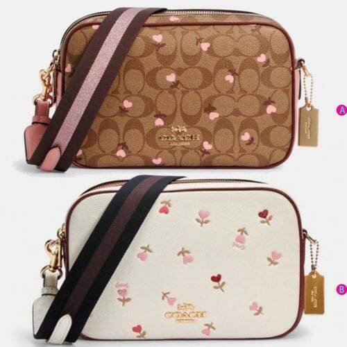 COACH Jes Crossbody Bag In Signature Canvas With Heart Floral