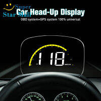 Supermall รถ Hud Head-Up Display Gps Obd Dual-Mode Digital Display กระจกนาฬิกาจับเวลาโปรเจคเตอร์ดัดแปลง Parts