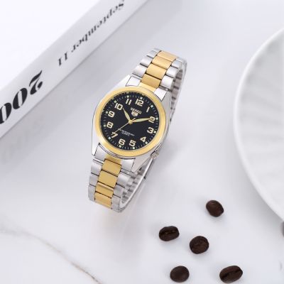 Senkq นาฬิกาแบรนแท้ ผู้หญิงนาฬิกาดิจิทัล Quartz แฟชั่น สแตนเลสสตีลกันน้ำนาฬิกาข้อมือนาฬิกานาฬิกาผู้หญิง3300