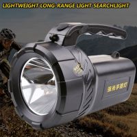 High power portable spotlight 2 mode lantern searchlight rechargeable waterproof hunting spotlight 18650 Built-in battery