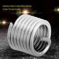 50Pcs Stainless Steel Threaded Inserts M8 Coiled Wire Helical Screw Thread Inserts Helical Wire Insert Thread Repair Insert Assortment (1.25 x 1.5D Length)