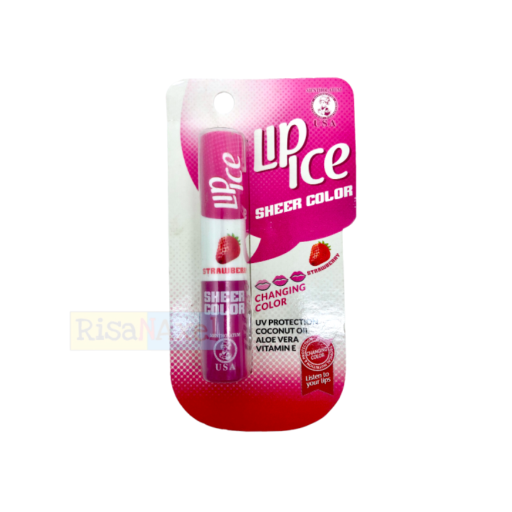 Lip ice Sheer Colour Strawberry 2gr Lazada Indonesia