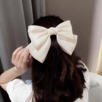 【Ready Stock】 ₪ C18 Bow Hair Accessories Fashion Satin Ribbon Hairpins Big Bow Hairpins Cute Chiffon Women Girls Las Hairpins