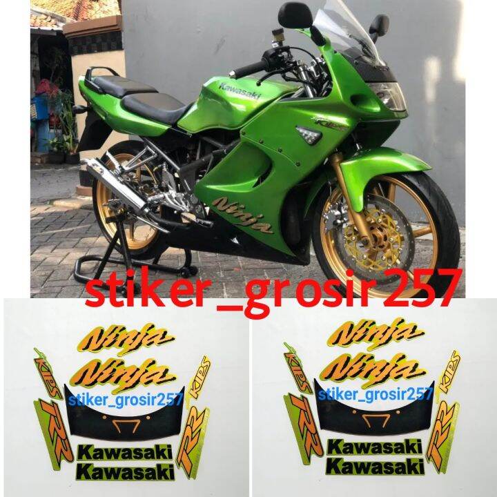 STIKER STRIPING & LIS BODY KAWASAKI NINJA RR OLD LAMA 2008 2009 WARNA