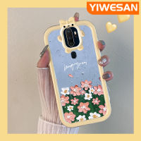 YIWESAN เคสสำหรับ OPPO A5 2020 A9 2020 A11x A11น้ำมันเคสพิมพ์ลายดอกไม้แบบผูกโบว์เคสนิ่มกันกระแทกทนต่อการขีดข่วนเคสโทรศัพท์โปร่งใสฝาครอบป้องกันเลนส์กล้องถ่ายรูปป้องกันการตกหล่นของซิลิกาเจล TPU