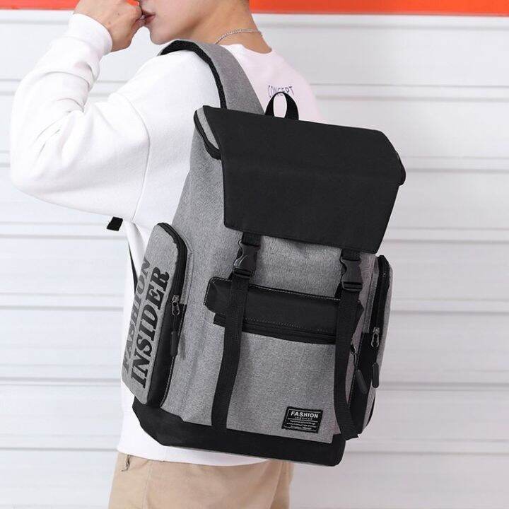 cod-wholesale-mens-backpack-simple-large-capacity-travel-leisure-college-student-schoolbag