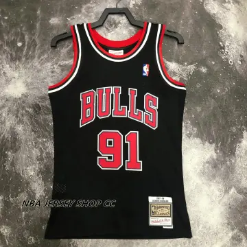 Shop Mitchell&Ness Chicago Bulls Dennis Rodman Tank-Top (black black)  online