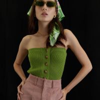 [ONLY AT TRES] Dash Tube Top in Green - Ruthless Studio