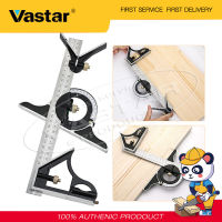 Vastar 3 In1ไม้บรรทัดที่ปรับได้ Multi Combination Square Angle Finder เครื่องวัดมุม300มม.ชุดเครื่องตวงเครื่องมือไม้บรรทัดครอบจักรวาลมุมขวา