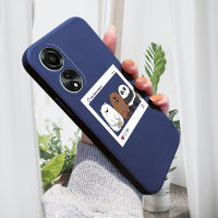 เคส PMP สำหรับ OPPO A78 4G A78 4G เคสโทรศัพท์ลายการ์ตูนหมีแพนด้าปลอกซิลิโคนของเหลวทรงสี่เหลี่ยมแบบดั้งเดิมสำหรับเด็กผู้หญิงเด็กผู้ชายคลุมทั้งหมดเคสป้องกันทนแรงกระแทกกล้อง