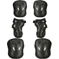 6 Pcs Adults Kids Protective Gear Knee Pads Elbow Pads And Wrist Guard For Rollerblading Skateboard Cycling Skating Bike Scooter