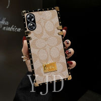 เคส YJD สำหรับ OPPO A78 4G สุดหรูแผ่นโลหะเคสโทรศัพท์กันกระแทกขอบตรง