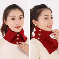 【Miki Xinyuan】หรูหราแฟชั่นผู้หญิงถักผ้าพันคอแข็ง Cashmer LikeSnood ผ้าพันคออบอุ่นขนสัตว์หนา U Nisex ผู้ชายคอผ้าพันคอแหวน