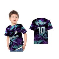 Cyberpunk 01 Football Futsal Sports Jersey Kids T-Shirt Full Printing Custom