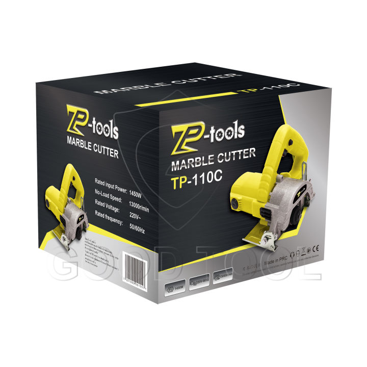 tp-tools-เครื่องตัดน้ำ-4-นิ้ว-เครื่องตัด-1450w-ปรับองศาตัดได้-45-องศา-ตัดหินอ่อน-ตัดไม้-ตัดกระเบื้อง-เลื่อยวงเดือน-เครื่องตัดกระเบื้อง-เลื่อยไฟฟ้า-แถมฟรี-ใบตัดหินอ่อน-4-นิ้ว-1-ใบ