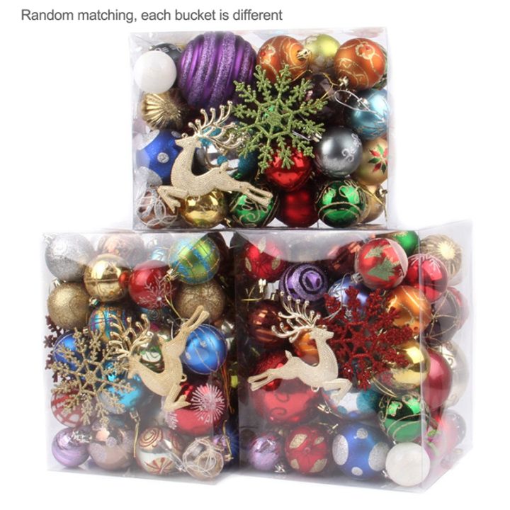 christmas-decorations-60-70-buckets-of-plastic-shiny-matte-christmas-balls-many-packages-of-christmas-tree-pendants