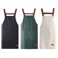 Kitchen Aprons Fashion Adjustable Waist Strap Chef Baking Apron Washable Cooking Apron Waist Tie Hand Wipe Aprons for Grilling Aprons