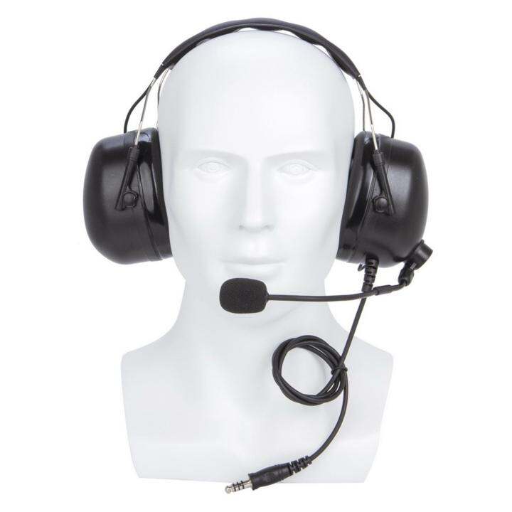 HILABEE Aviation Headset for Pilots Walkie Talkie Headset Professional