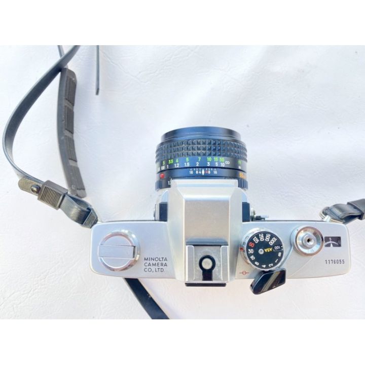 กล้องฟิล์ม-minolta-srt-super-พร้อมเลนส์-ถ่ายหน้าชัดหลังเบลอได้