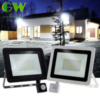 PIR Motion Sensor LED Flood Light 220V Waterproof Spotlights 30W 50W 100W Wall Lamp Reflector Outdoor Lighting for Garden Street