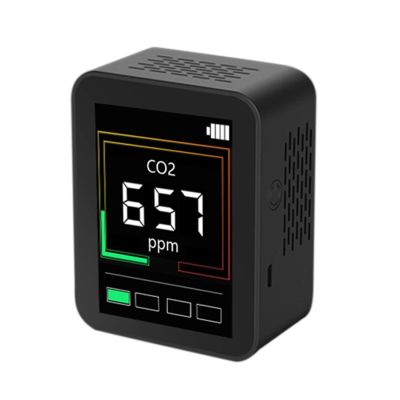 ✪【ReadyสหรัฐอเมริกาStock】CO2 Airหน้าจอที่มีคุณภาพเครื่องทดสอบก๊าซเครื่องตรวจจับAnalyzerเครื่องวัดก๊าซคาร์บอนไดออกไซด์พร้อมจอแสดงอุณหภูมิความชื้น400-5000PPM