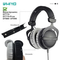 Whiyo Soft Velvet Replacement Ear Pads Headband for Beyerdynamic DT770 DT880 DT990 PRO DT-770 DT-880 DT-990 Cushion Cover Bumper