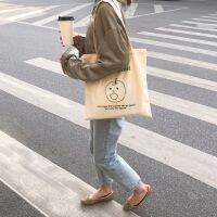 Summer Orange Green Apple Korea ins Canvas Bag Casual Cute Preppy Style One-Shoulder Fabr