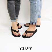 Dép couple nam-nữ.GIAVY-DT218Nâu.Dép kẹp da nam-nữ