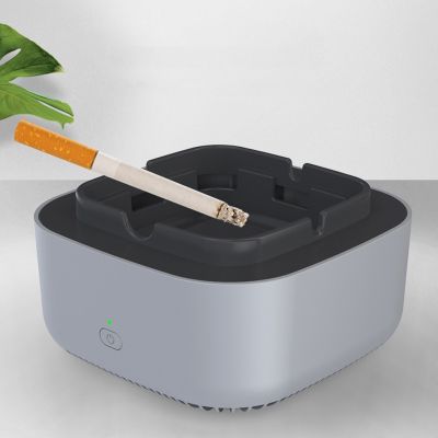 Multifunctional Smokeless Ashtray Negative Ion Air Purifier Smoke Grabber Air Fresher Ash Tray for Cigarette Smoker Home Office