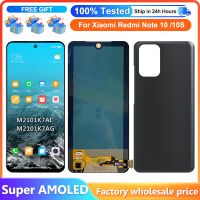 Super AMOLED For Xiaomi Redmi Note 10 4G LCD with Frame M2101K7AG Touch Screen Digitizer For Redmi Note 10S Display M2101K7A