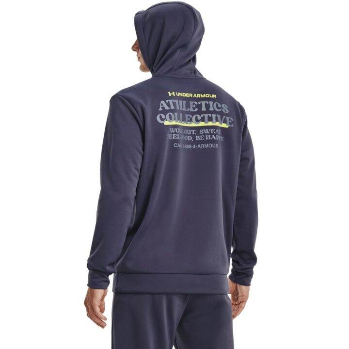 under-armour-ua-mens-armour-fleece-hoodie-อันเดอร์-อาร์เมอร์-เสื้อออกกำลังกายสำหรับผู้ชาย