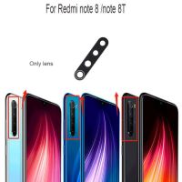 เลนส์กระจกกล้องมองหลังสำหรับกระจกมองหลัง Xiaomi Redmi Note 8 8T Pro พร้อมตัวยึดภาพกรอบและกาวติดสติกเกอร์