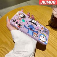 JIUMOO เคสสำหรับ Huawei Y7P P40 Lite,เคสนิ่มลายการ์ตูนตัวการ์ตูนเคสขอบสี่เหลี่ยมด้านข้างบางเคสมือถือนิ่มเคสป้องกันการกระแทก