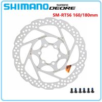 Shimano DEORE SM แผ่นดิสก์เบรค RT56จักรยานเสือภูเขา6ล้อ M610 RT56จานเบรค M6000ขนาด160มม. 180มม. ชิ้นส่วนดั้งเดิมของจักรยานเสือภูเขา